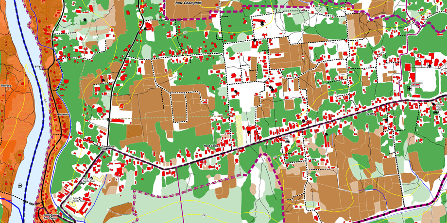 Extrait de la carte Camp Perrin-Centralités